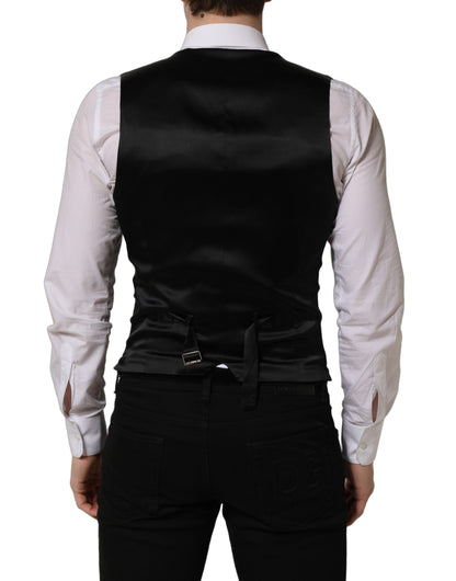 Gilet simple boutonnage Dolce & Gabbana en laine noire