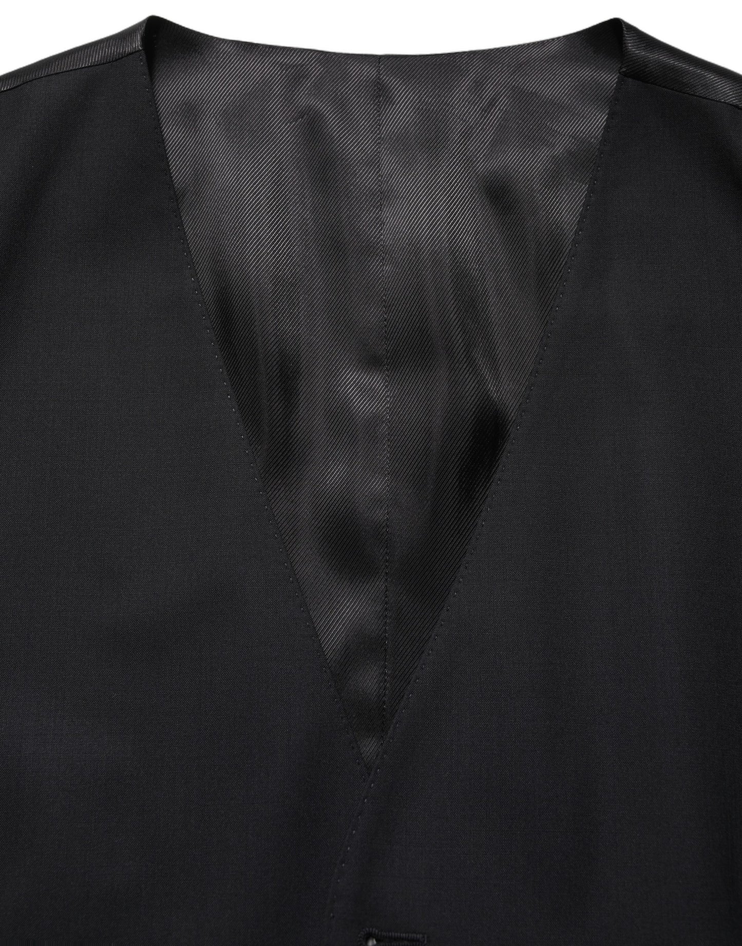Gilet simple boutonnage Dolce & Gabbana en laine noire