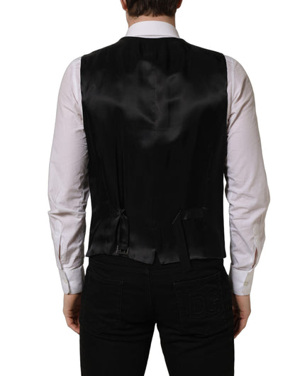 Gilet simple boutonnage Dolce & Gabbana en laine noire