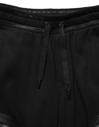 Pantalon de jogging cargo Dolce & Gabbana noir taille mi-haute