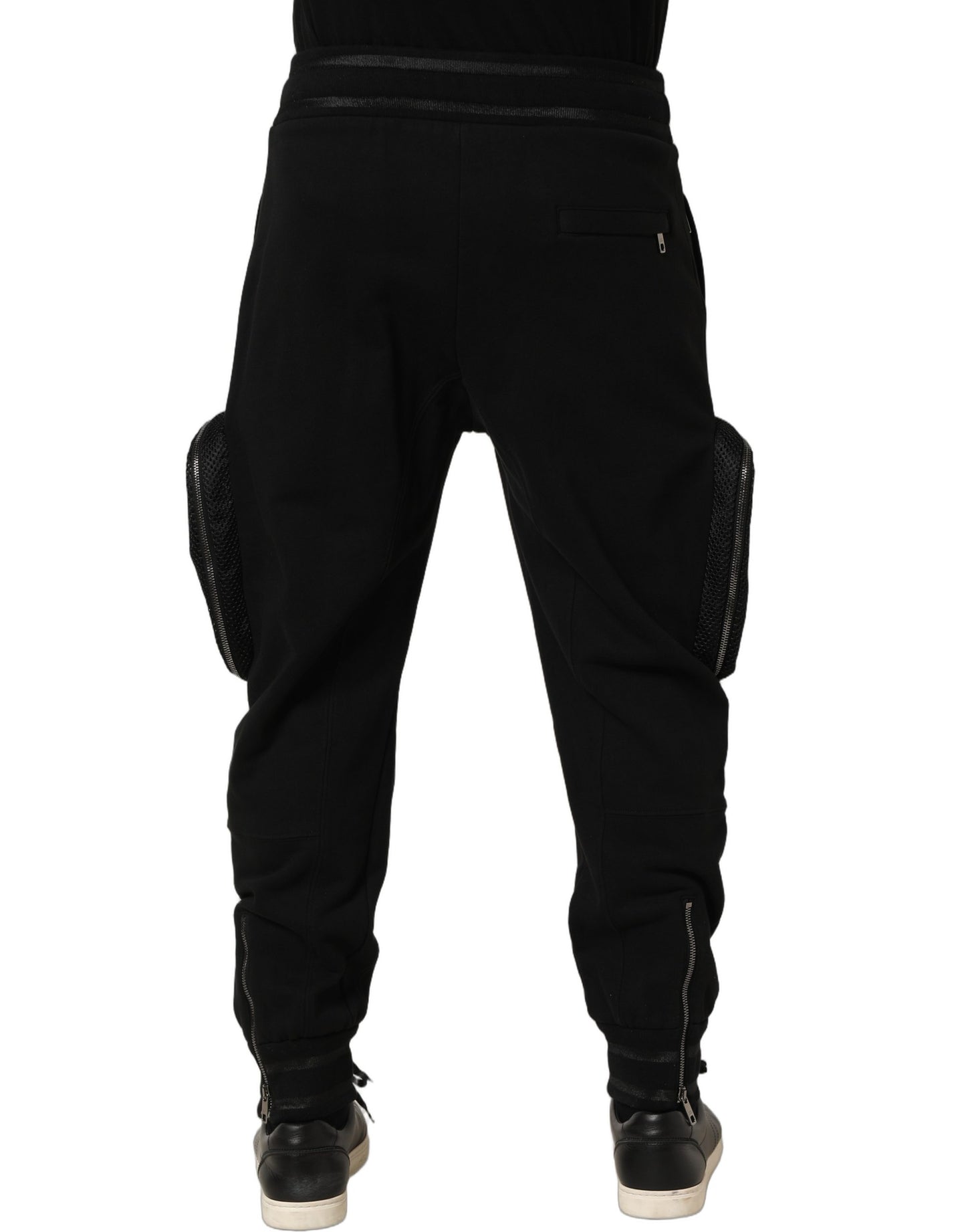 Pantalon de jogging cargo Dolce & Gabbana noir taille mi-haute