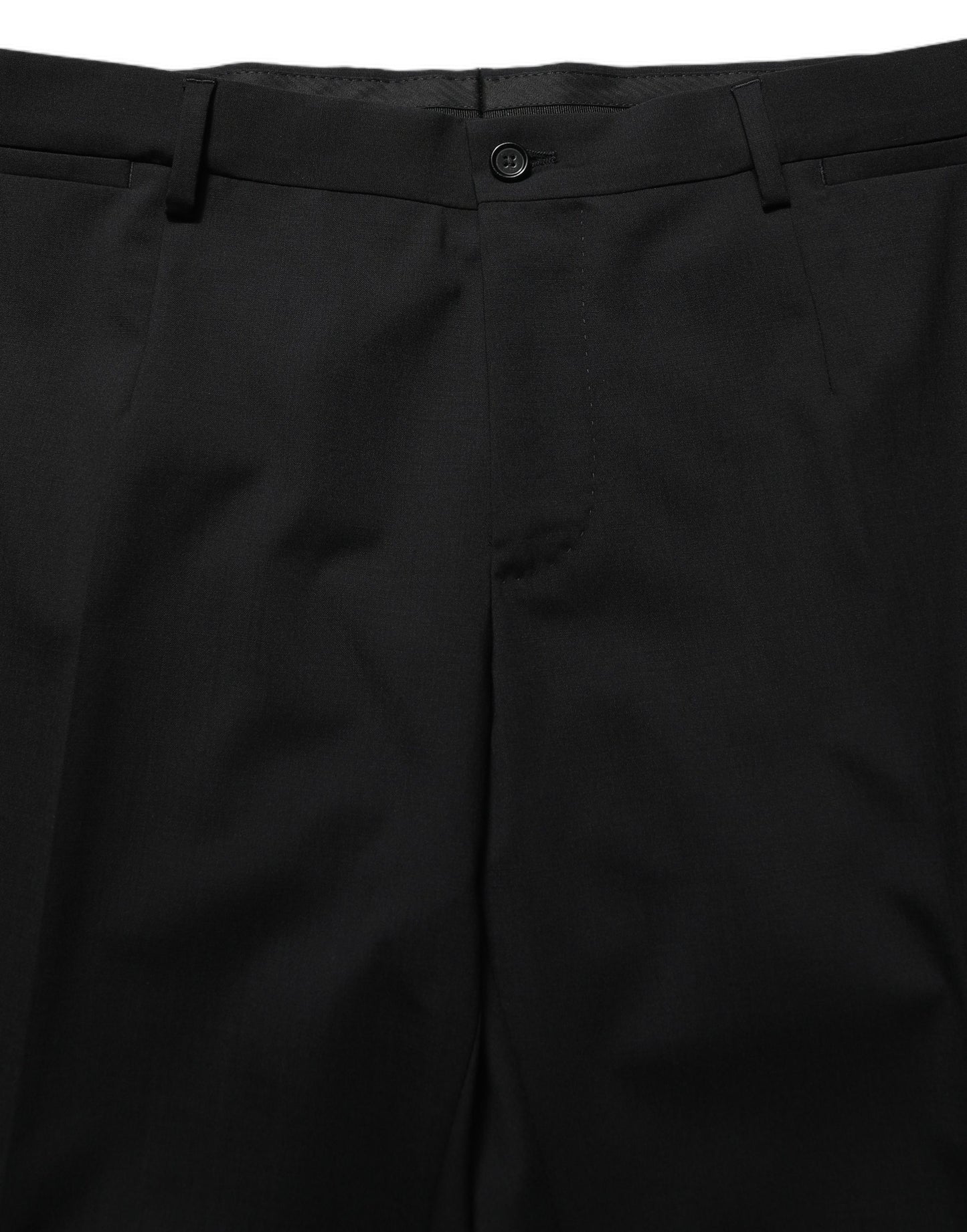 Traje de hombre de 3 piezas Dolce & Gabbana negro de lana de corte entallado formal