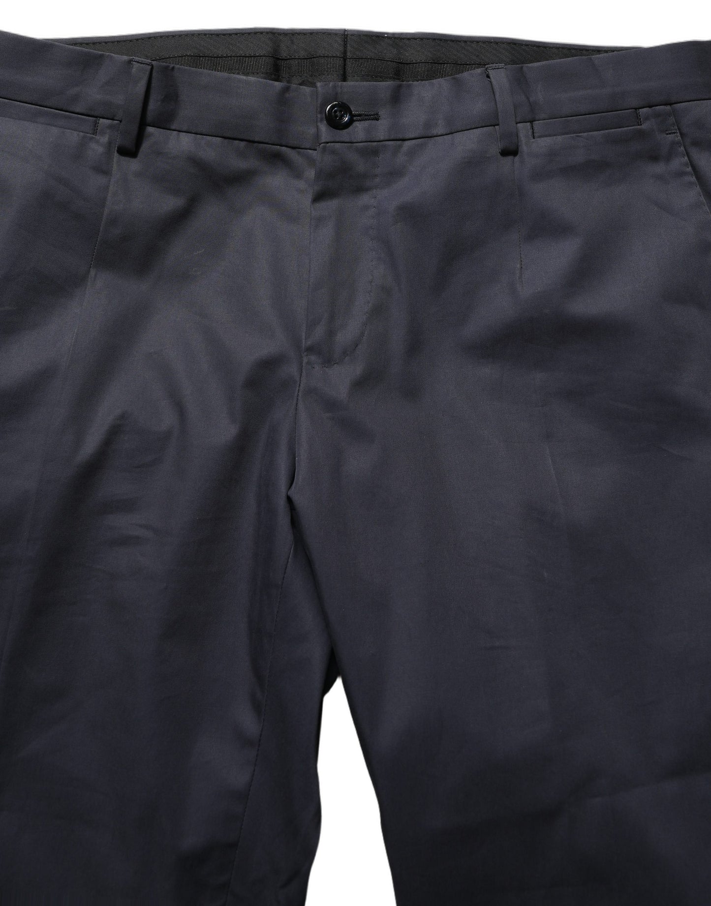 Traje de dos piezas formal ajustado de algodón azul para hombre Dolce & Gabbana