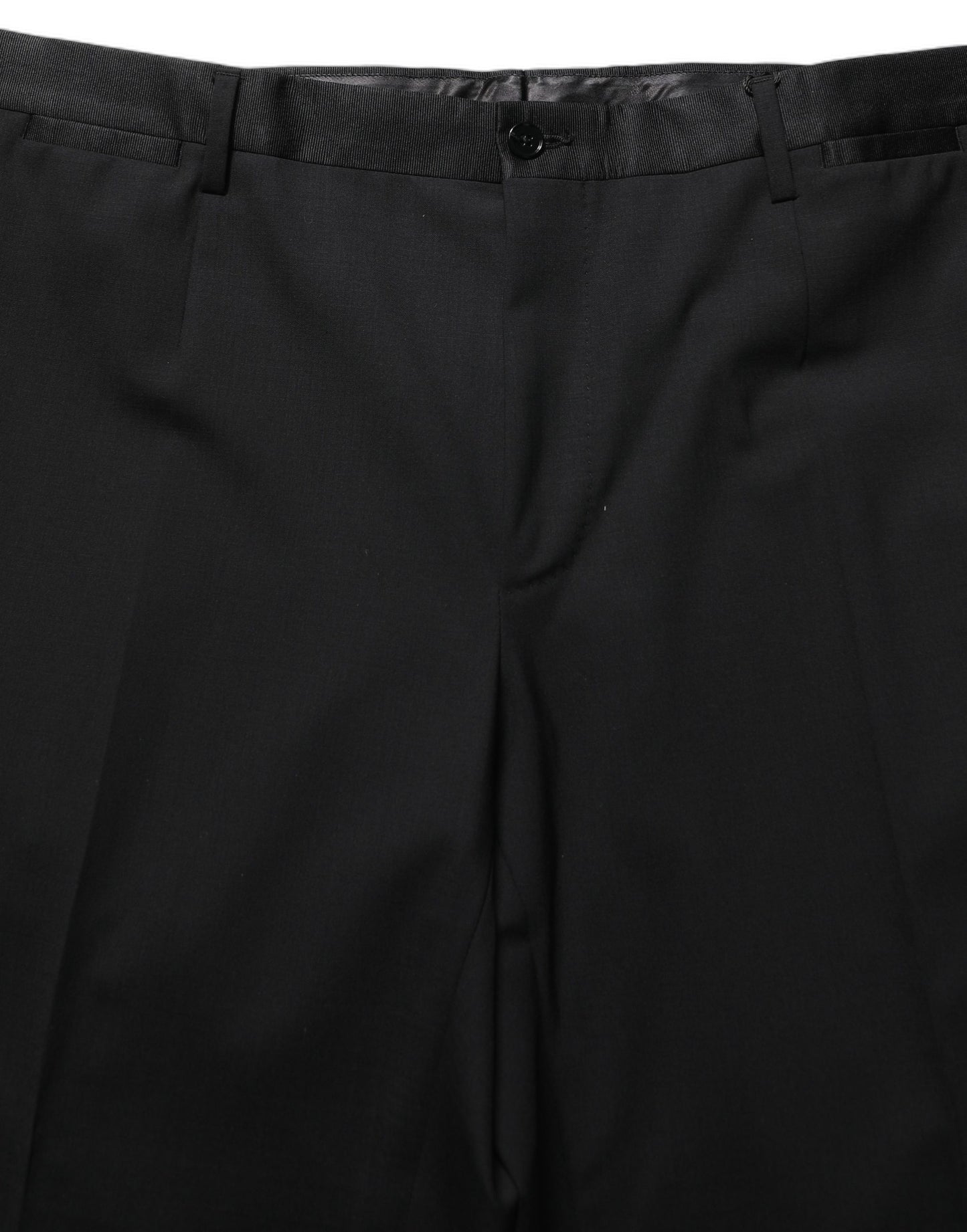 Pantalon de costume Dolce & Gabbana en laine noire à coupe fuselée