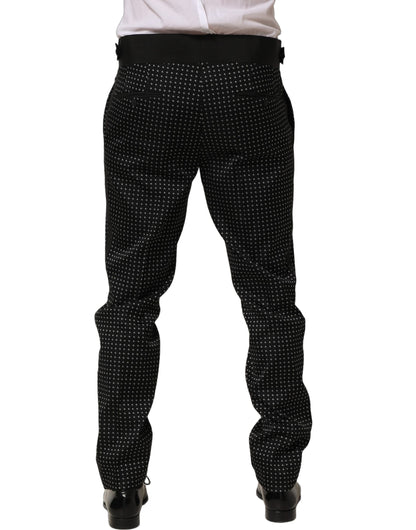 Pantalon-jupe en coton à pois noir Dolce & Gabbana