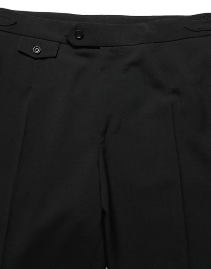 Pantalon de costume fuselé noir Dolce & Gabbana pour homme
