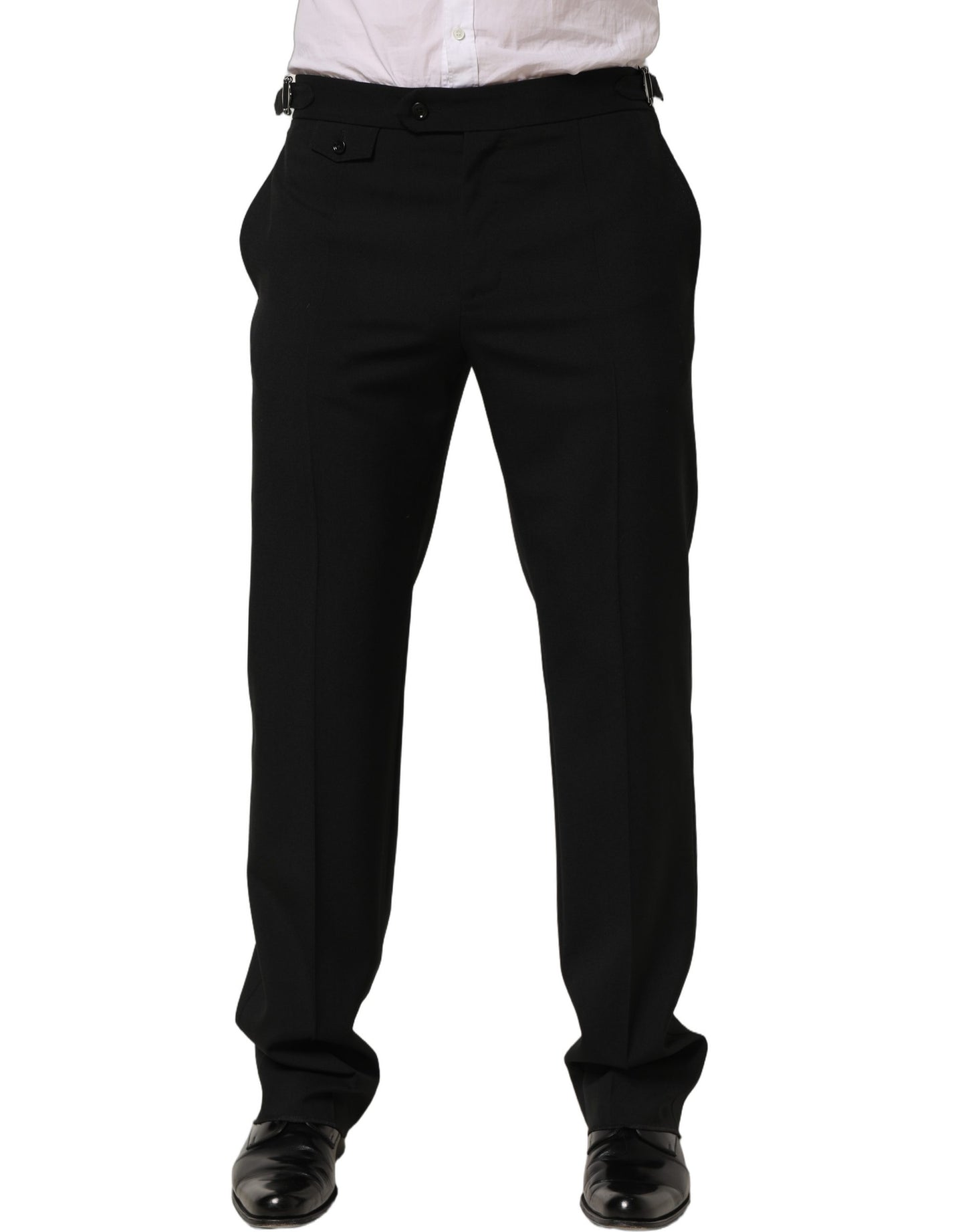 Pantalon de costume fuselé noir Dolce & Gabbana pour homme