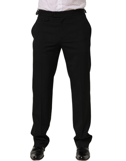 Pantalon de costume fuselé noir Dolce & Gabbana pour homme