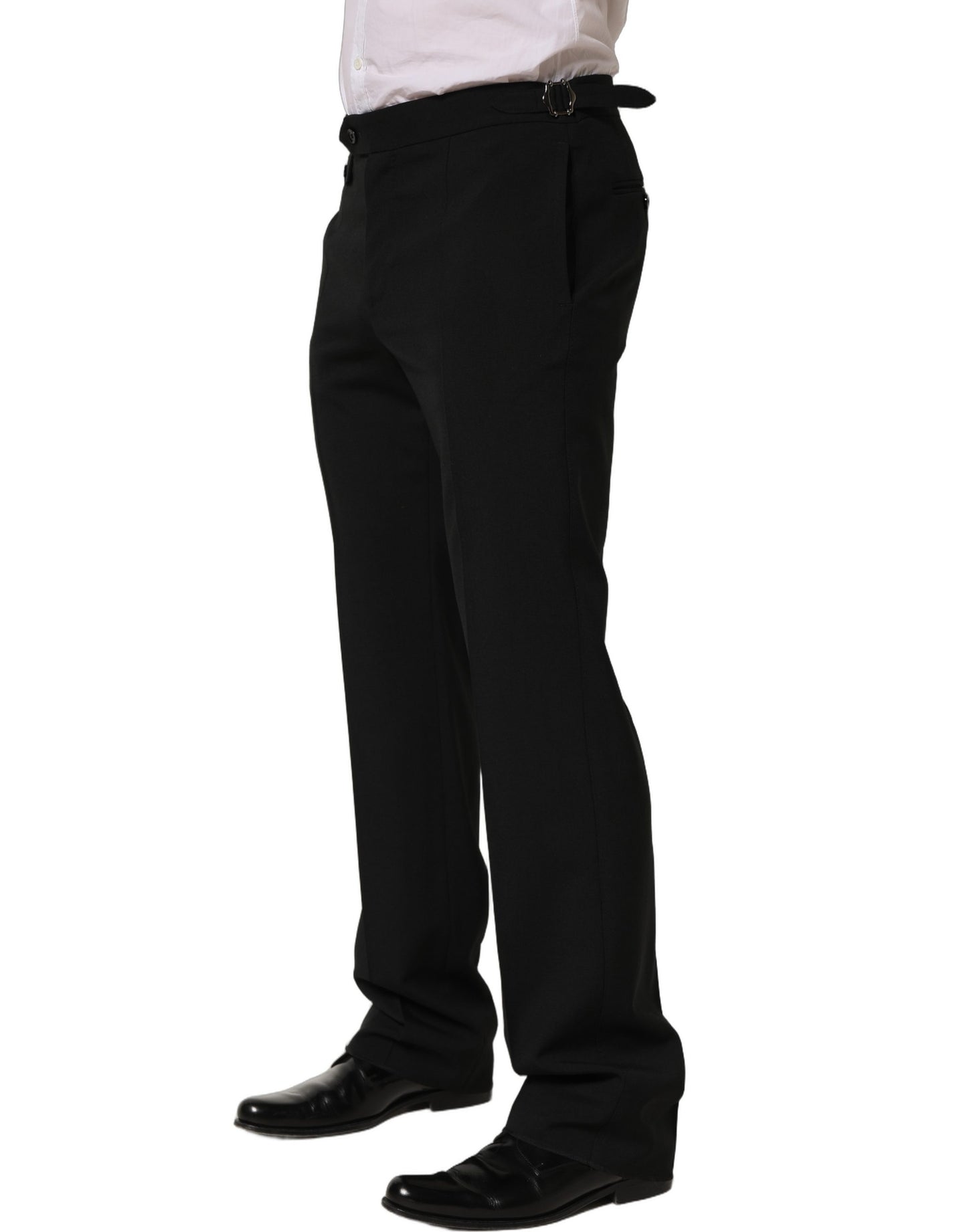 Pantalon de costume fuselé noir Dolce & Gabbana pour homme