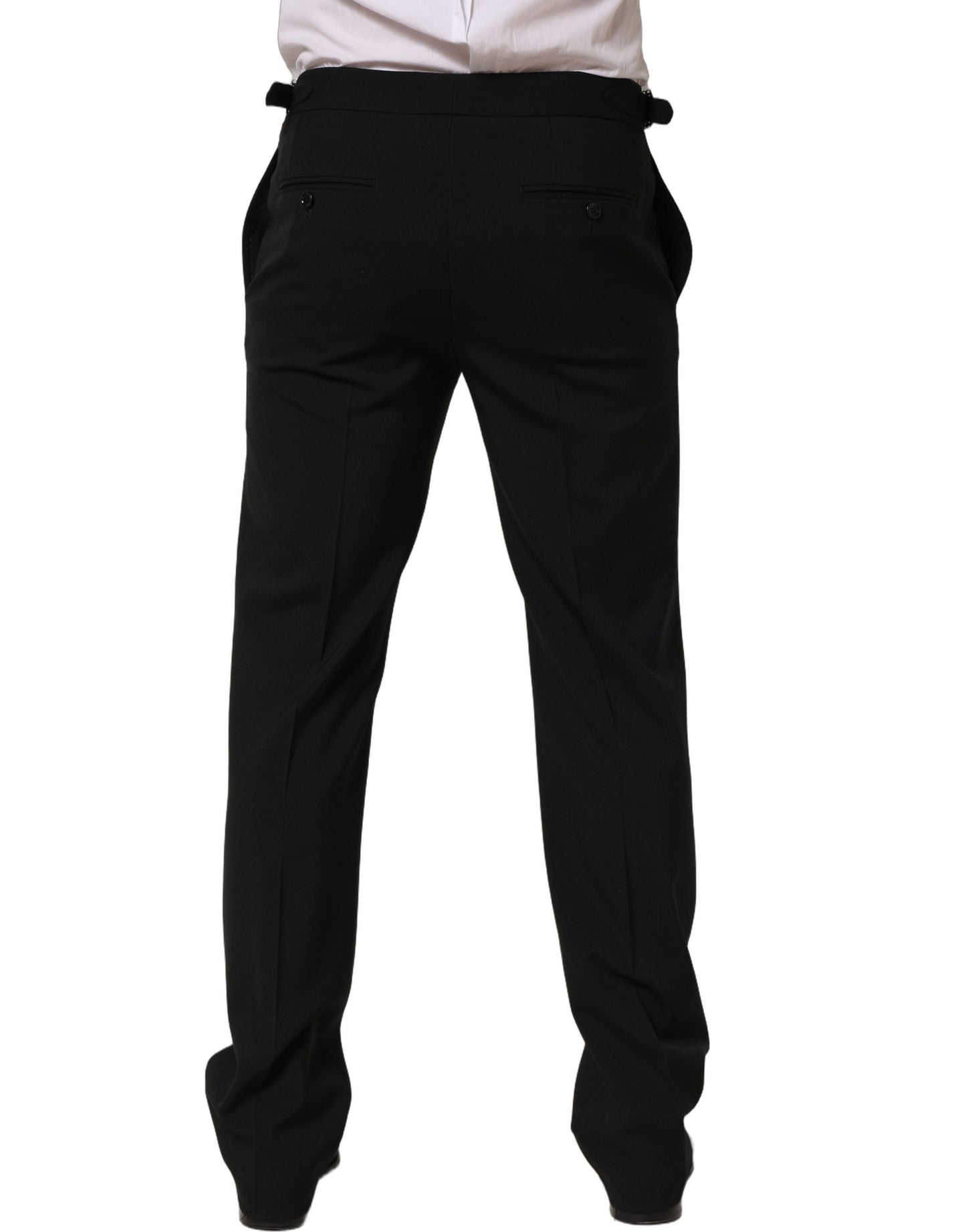 Pantalon de costume fuselé noir Dolce & Gabbana pour homme
