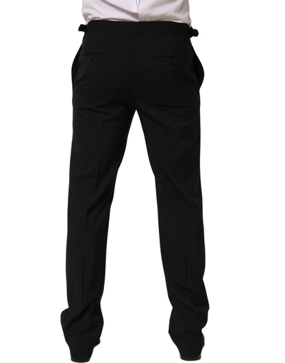 Pantalon de costume fuselé noir Dolce & Gabbana pour homme