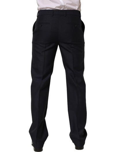 Pantalon de costume Dolce & Gabbana en laine noire à coupe fuselée