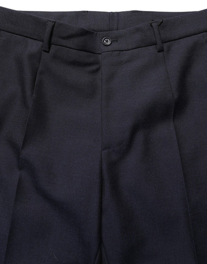 Pantalon de costume Dolce & Gabbana en laine noire à coupe fuselée
