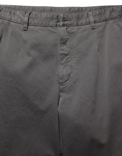 Pantalón recto de hombre de tiro medio gris oscuro Dolce & Gabbana
