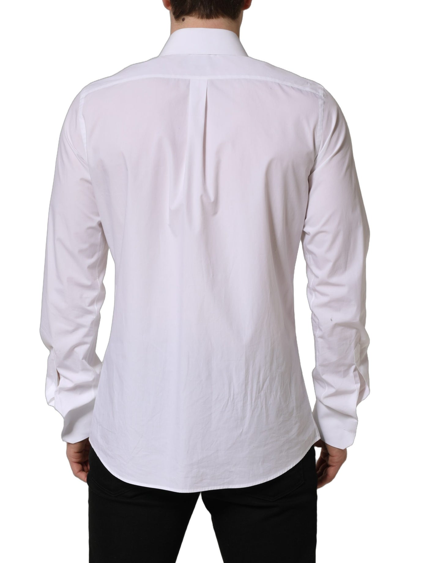 Camisa de vestir de hombre de manga larga blanca MARTINI de Dolce & Gabbana