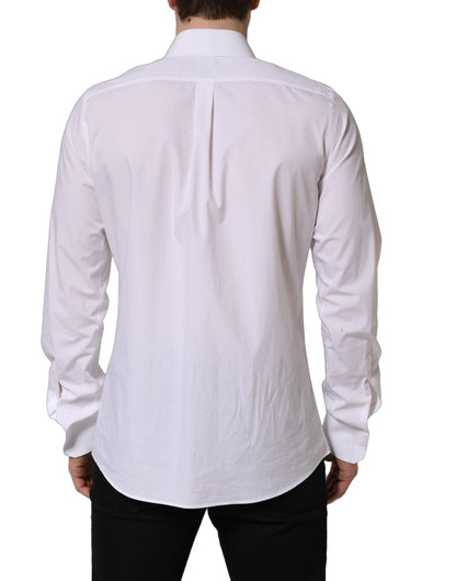 Camisa de vestir de hombre de manga larga blanca MARTINI de Dolce & Gabbana