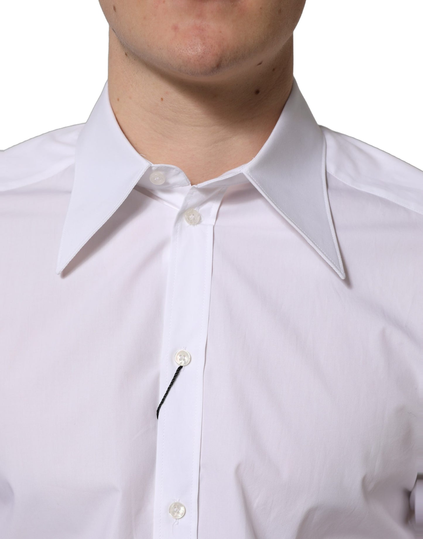 Camisa de vestir de hombre de manga larga blanca MARTINI de Dolce & Gabbana