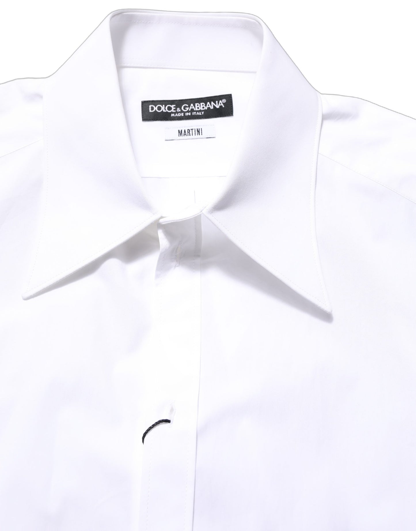 Camisa de vestir de hombre de manga larga blanca MARTINI de Dolce & Gabbana