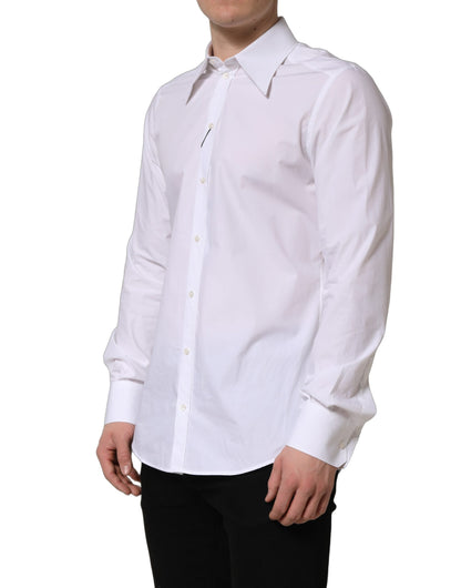 Camisa de vestir de hombre de manga larga blanca MARTINI de Dolce & Gabbana