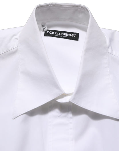 Chemise habillée Dolce & Gabbana en coton blanc sans manches