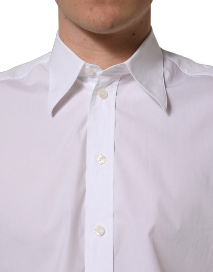 Chemise habillée Dolce & Gabbana en coton blanc sans manches