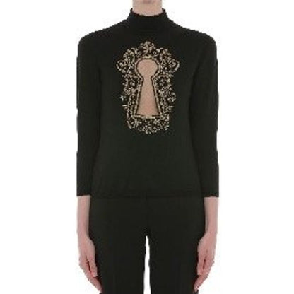 Moschino Black Wool Sweatshirt