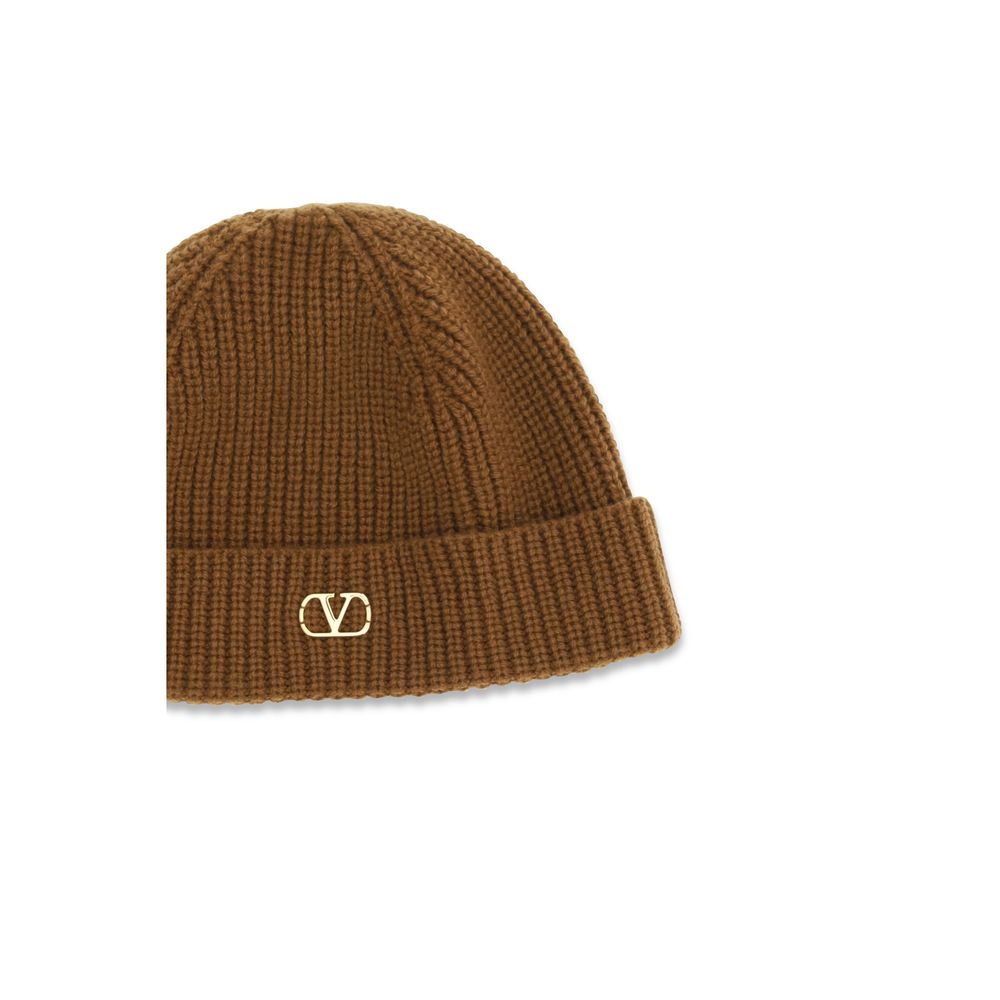 Gorro Valentino Garavani de Cachemira Marrón