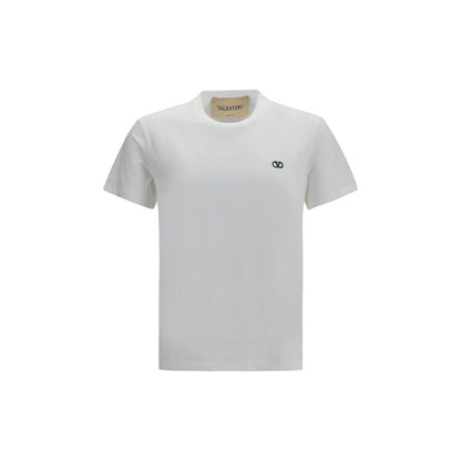 Camiseta de algodón blanca de Valentino
