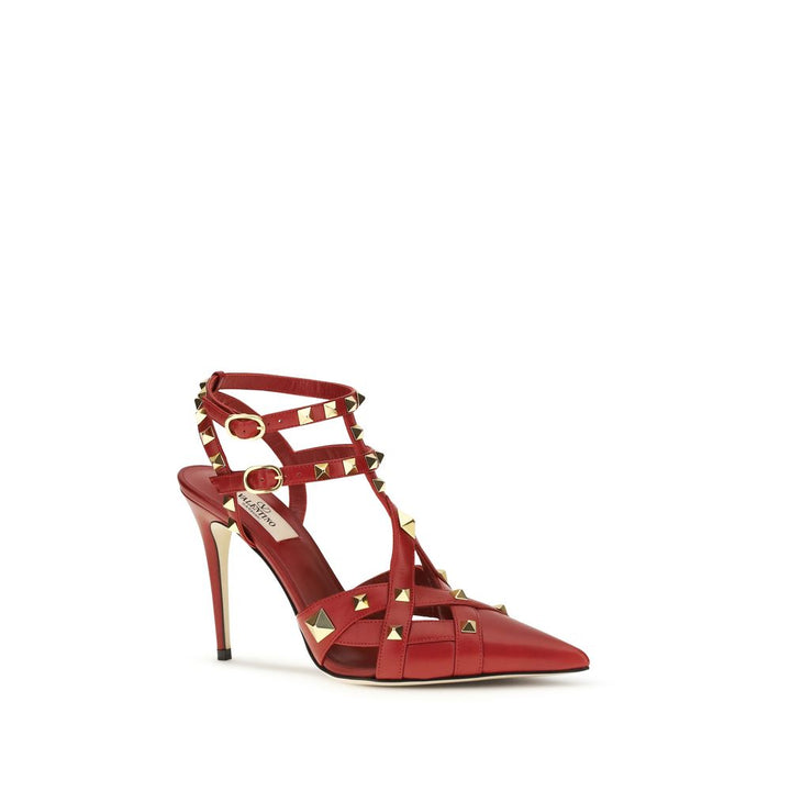 Escarpins à talons hauts en cuir de chèvre multicolore Valentino Garavani