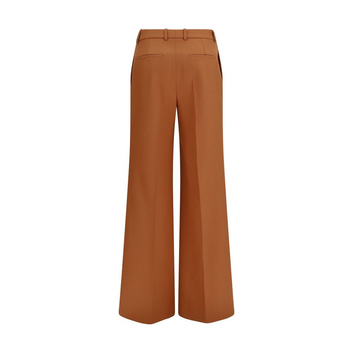 Chloé Orange Cotton Flared Pants