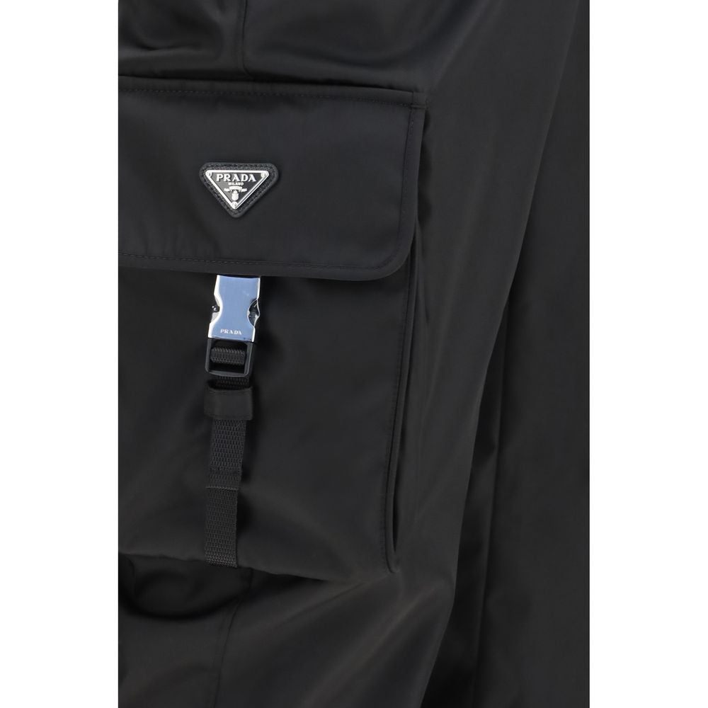 Pantalon Cargo Prada en Polyamide Noir