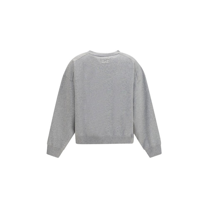 Ganni Gray Cotton Sweatshirt