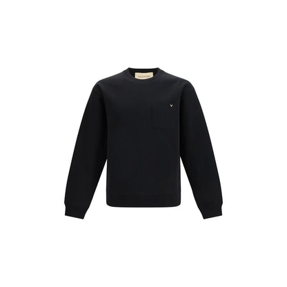 Sweat-shirt noir en coton Valentino