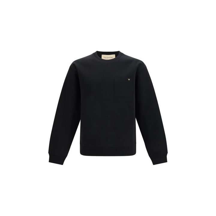 Valentino Garavani Black Cotton Sweatshirt