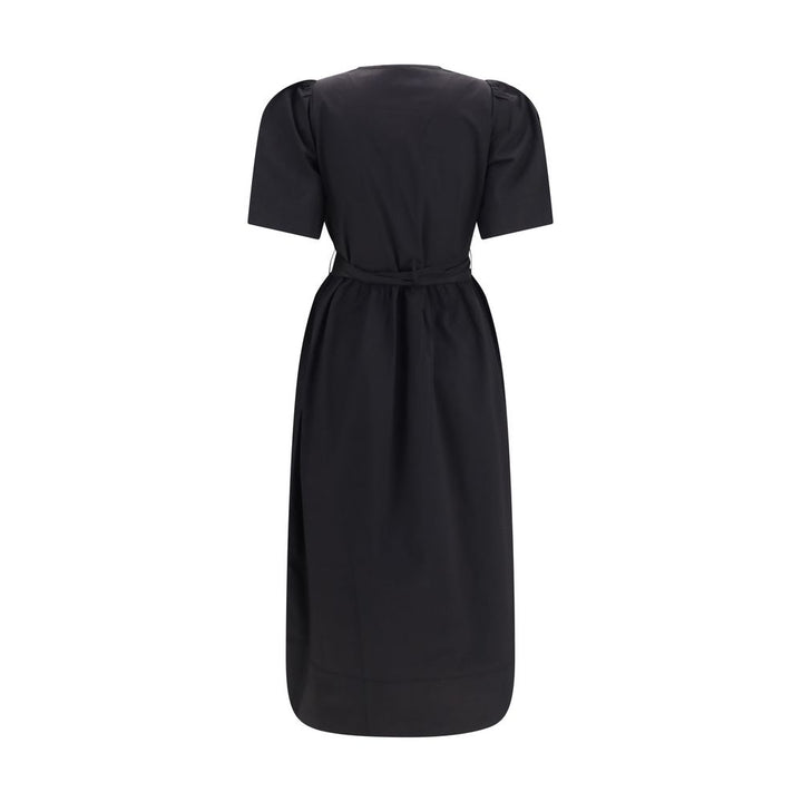 Ganni Black Cotton Casual Dress