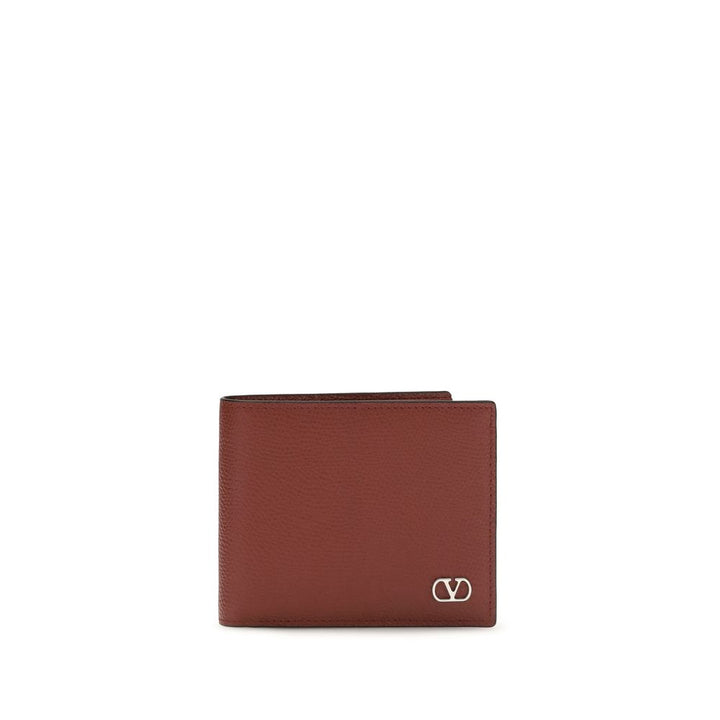 Cartera Valentino Garavani Bos Taurus de piel de becerro burdeos
