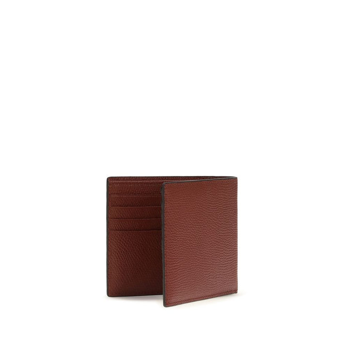 Cartera Valentino Garavani Bos Taurus de piel de becerro burdeos