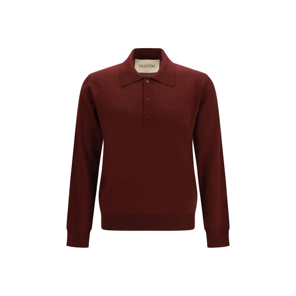 Camisa polo Valentino de lana Burdeos Oves Aries