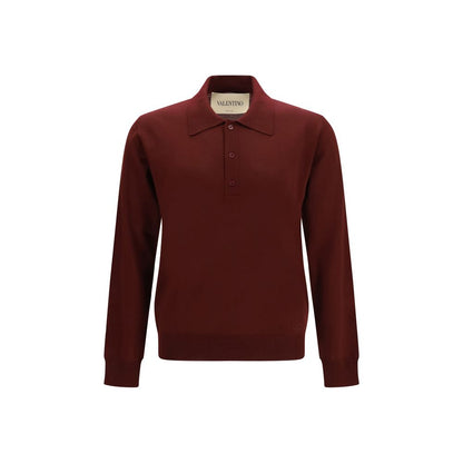 Camisa polo Valentino de lana Burdeos Oves Aries