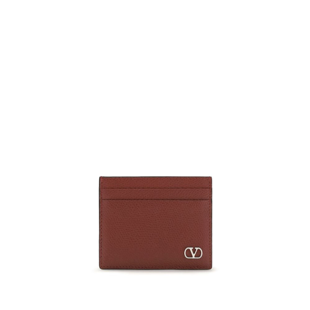 Cartera Valentino Garavani Bos Taurus de piel de becerro burdeos
