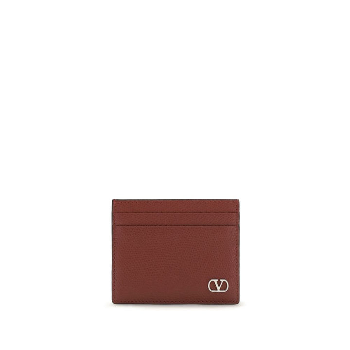 Cartera Valentino Garavani Bos Taurus de piel de becerro burdeos