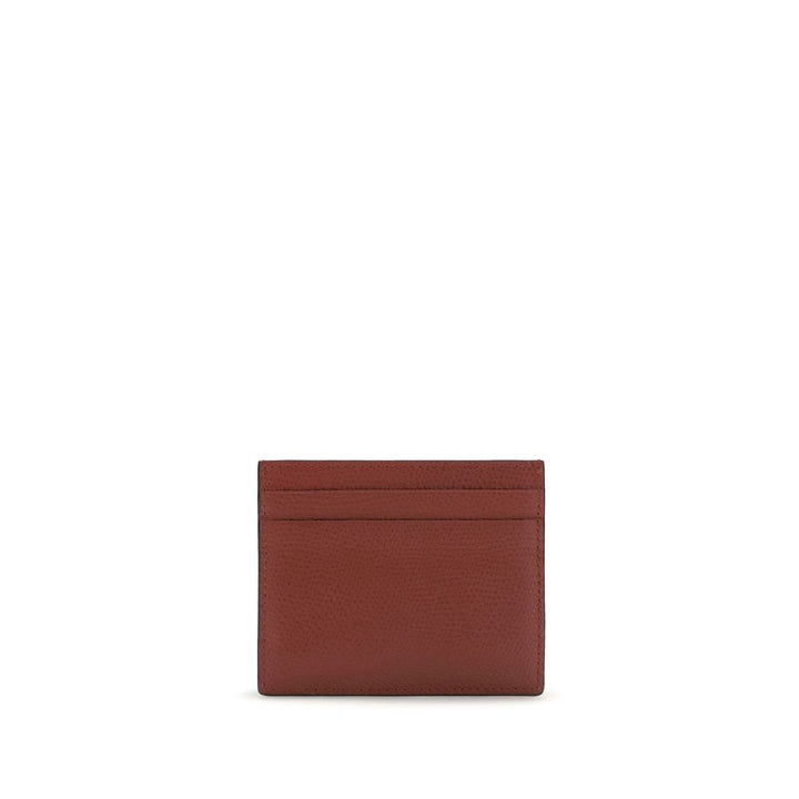 Cartera Valentino Garavani Bos Taurus de piel de becerro burdeos