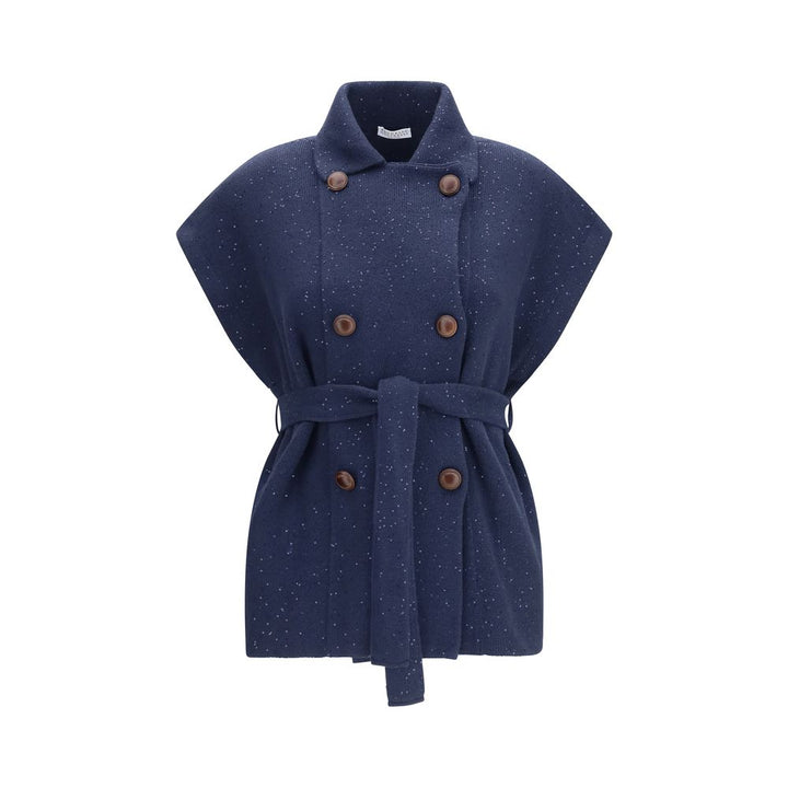 Brunello Cucinelli Blue Cotton Coat