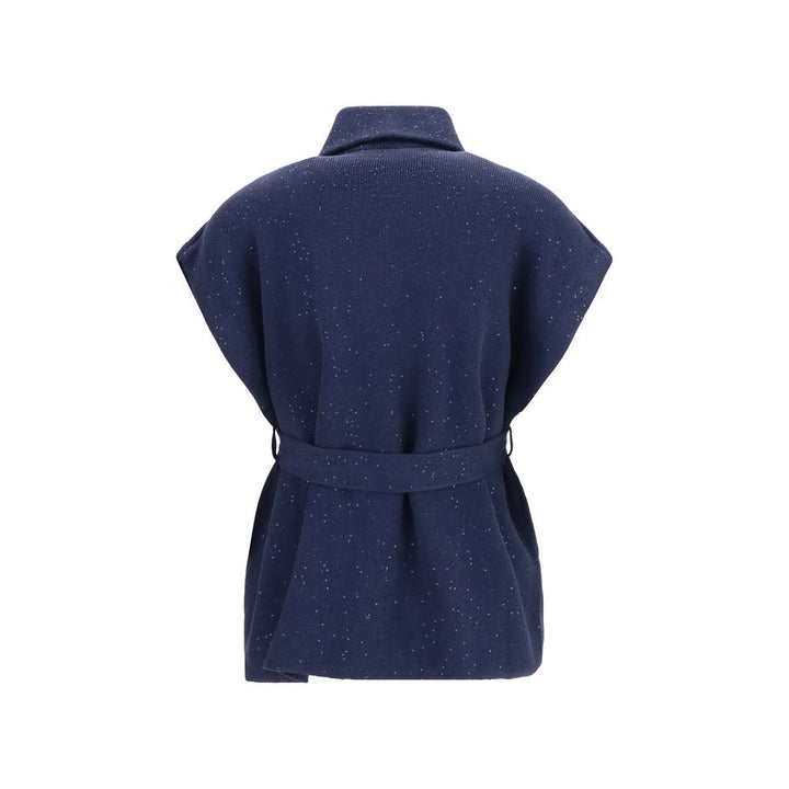 Brunello Cucinelli Blue Cotton Coat