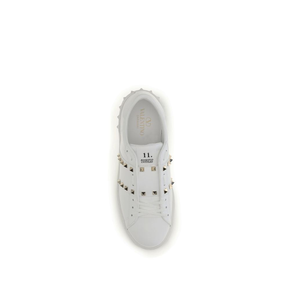 Zapatillas Valentino Garavani de piel de becerro blanca Bos Taurus