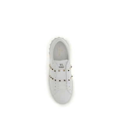 Zapatillas Valentino Garavani de piel de becerro blanca Bos Taurus