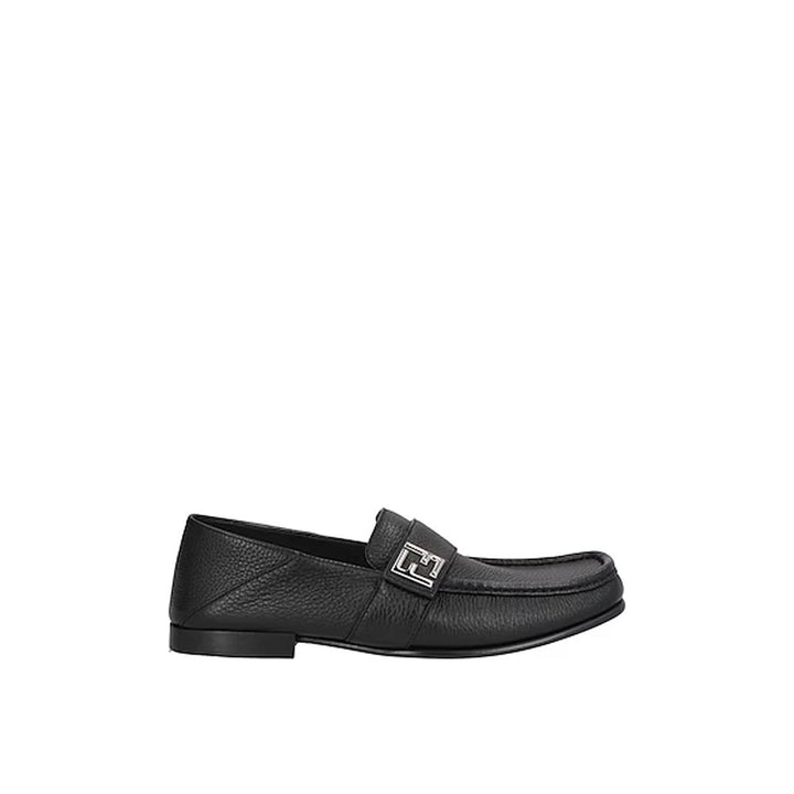 Mocasines sin cordones Fendi de piel de becerro negra