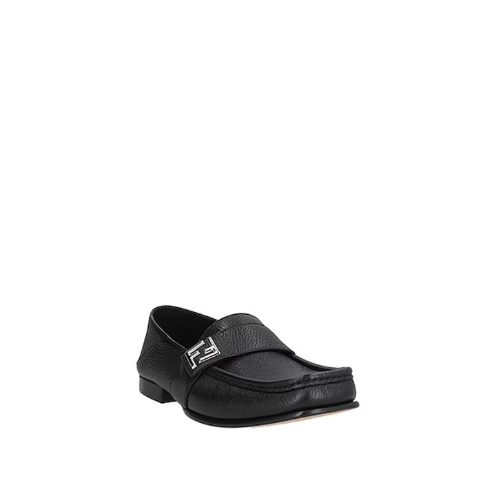 Mocasines sin cordones Fendi de piel de becerro negra