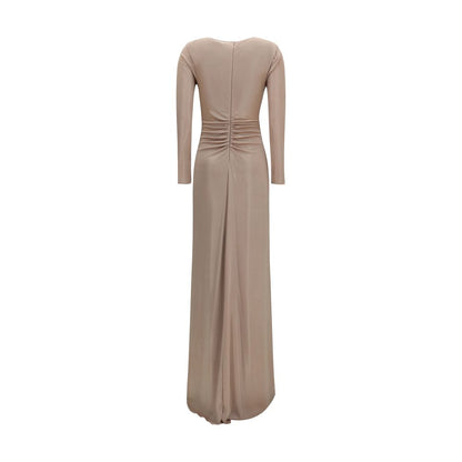 Nissa Beige Polyester Casual Dress