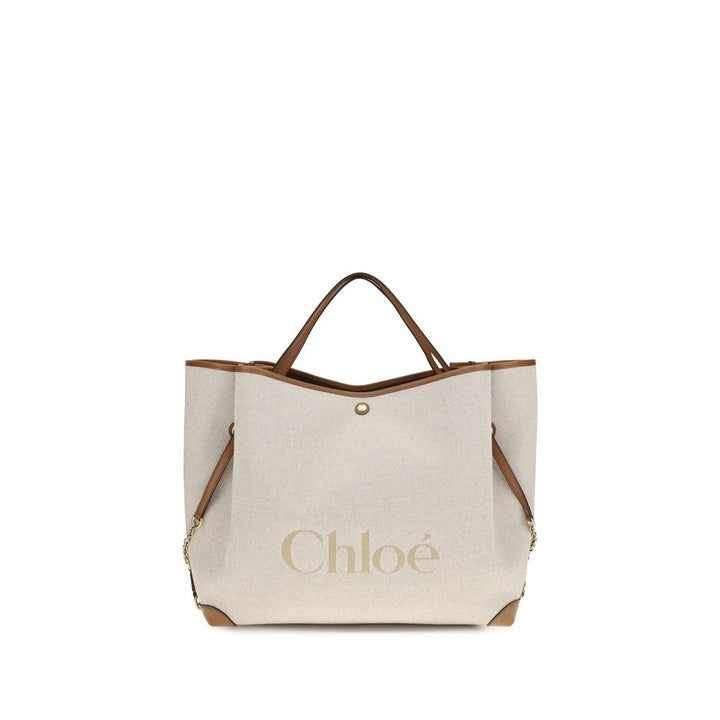 Chloé Beige Cotton Shoulder Bag